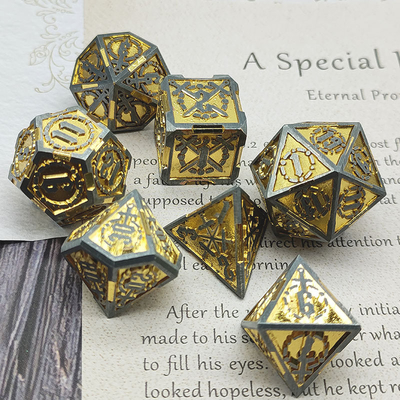 Σπαθί μεταλλικό RPG ζάρια Χέρι γυαλισμένο Cruzu Dungeon και μακρύ DND #