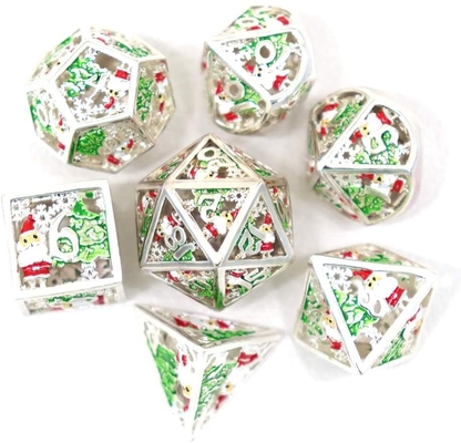Χριστούγεννα Hollow Πολλαπλές Noodle Metal Dice Ψηφιακό DND Δράκος και Dungeon TRPG Πολλαπλές -Προσόψεις