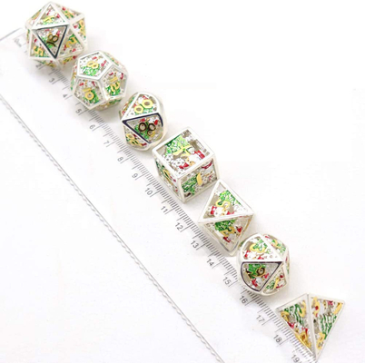 Χριστούγεννα Hollow Πολλαπλές Noodle Metal Dice Ψηφιακό DND Δράκος και Dungeon TRPG Πολλαπλές -Προσόψεις