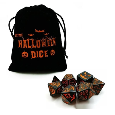 Πολυτροπικά ζύμη ζάρια 7PCS RPG ζάρια σύνολο D4 D6 D8 D10 D12 D20 D20