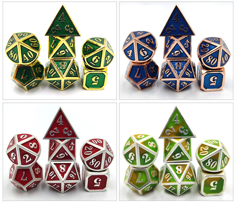 DND RPG Mini Metal Dice Running Group Game Για επιτραπέζια παιχνίδια Πολυπρόσωπο