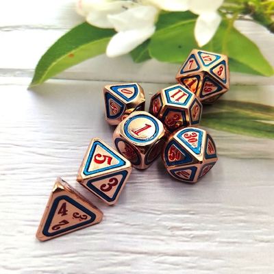 DND RPG Solid Metal Dice Suits Ηλεκτρική τεχνολογία κολύμβησης