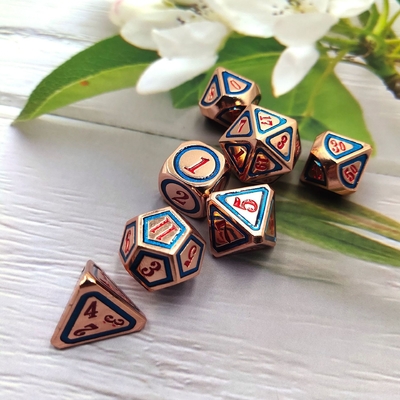 DND RPG Solid Metal Dice Suits Ηλεκτρική τεχνολογία κολύμβησης