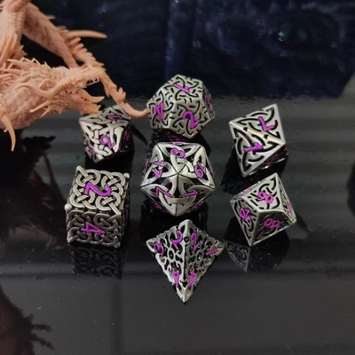 Συνυφασμένο Hollow DND RPG Metal Dice Dragon και Underground City Board Game