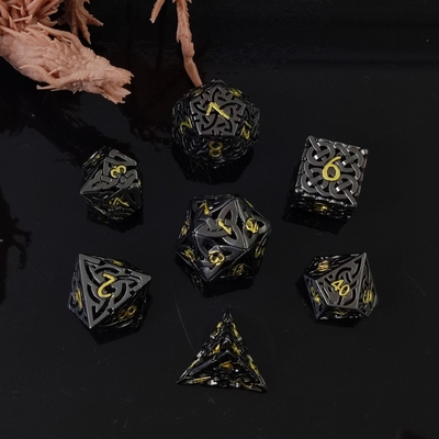 Συνυφασμένο Hollow DND RPG Metal Dice Dragon και Underground City Board Game