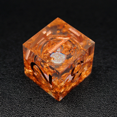 Κίτρινο Flurry Line RPG Resin Dice Set Krusu DND για δώρα και συλλογές