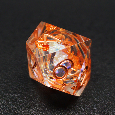 Κίτρινο Flurry Line RPG Resin Dice Set Krusu DND για δώρα και συλλογές