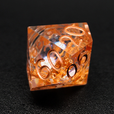 Κίτρινο Flurry Line RPG Resin Dice Set Krusu DND για δώρα και συλλογές