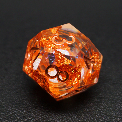 Κίτρινο Flurry Line RPG Resin Dice Set Krusu DND για δώρα και συλλογές
