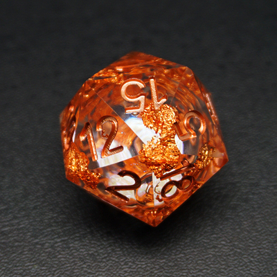 Κίτρινο Flurry Line RPG Resin Dice Set Krusu DND για δώρα και συλλογές