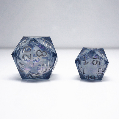 Ένα σφραγισμένο υγρό ροή άμμος ζύμη ζύμη Dice# Dnd#Rpg#Coc Smooth Edge