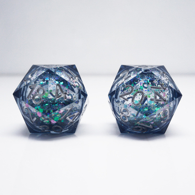 Ένα σφραγισμένο υγρό ροή άμμος ζύμη ζύμη Dice# Dnd#Rpg#Coc Smooth Edge