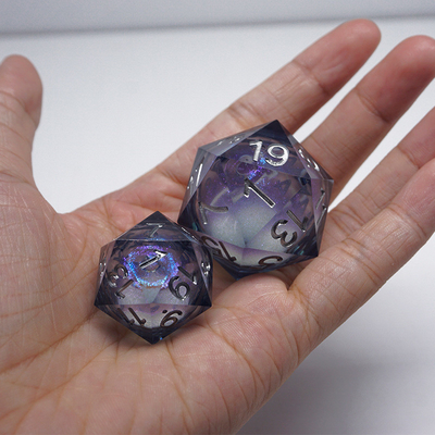 Ένα σφραγισμένο υγρό ροή άμμος ζύμη ζύμη Dice# Dnd#Rpg#Coc Smooth Edge