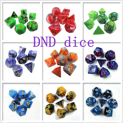Πολυχρωματικό σύνολο ζύμης ζύθων #Rpg#Dnd#Coc Μαρμάρινο πρότυπο Preminum και πολυτελή