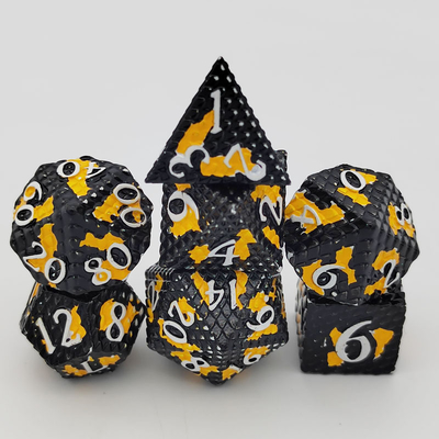 Python Texture Metal Dice Set Πολυπρόσωπο Παιχνίδι Επιτραπέζιου