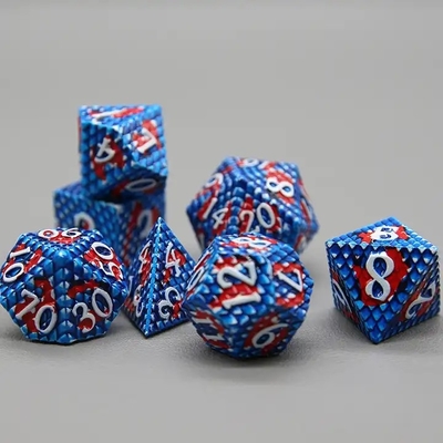 Python Texture Metal Dice Set Πολυπρόσωπο Παιχνίδι Επιτραπέζιου