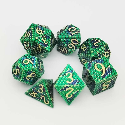 Python Texture Metal Dice Set Πολυπρόσωπο Παιχνίδι Επιτραπέζιου
