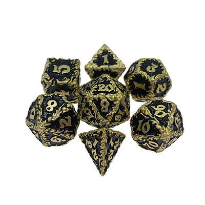 Κόκκινο Δέντρο Vine Metal Πολλαπλές -Face Dice Collection Παιχνίδι επιτραπέζιου υπολογιστή Dnd&amp;Rpg&amp;Coc