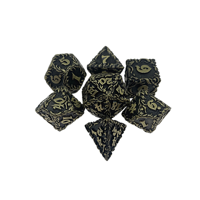 Κόκκινο Δέντρο Vine Metal Πολλαπλές -Face Dice Collection Παιχνίδι επιτραπέζιου υπολογιστή Dnd&amp;Rpg&amp;Coc
