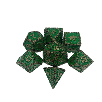 Κόκκινο Δέντρο Vine Metal Πολλαπλές -Face Dice Collection Παιχνίδι επιτραπέζιου υπολογιστή Dnd&amp;Rpg&amp;Coc