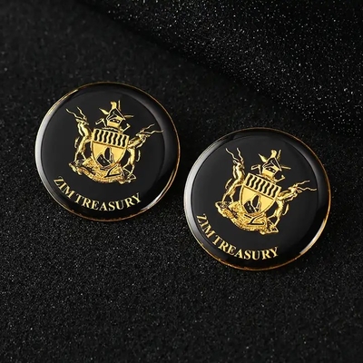 Χρυσό χρώμα μεταλλικό σήμα 2,5cm 2,8cm 3cm μεταλλική βούρτσα