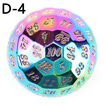 Χρωματιστό Solid 100D Metal Dice Set Dungeon and Dragon DND # RPG # COC