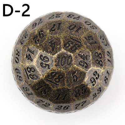 Χρωματιστό Solid 100D Metal Dice Set Dungeon and Dragon DND # RPG # COC