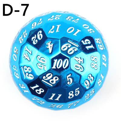 Χρωματιστό Solid 100D Metal Dice Set Dungeon and Dragon DND # RPG # COC
